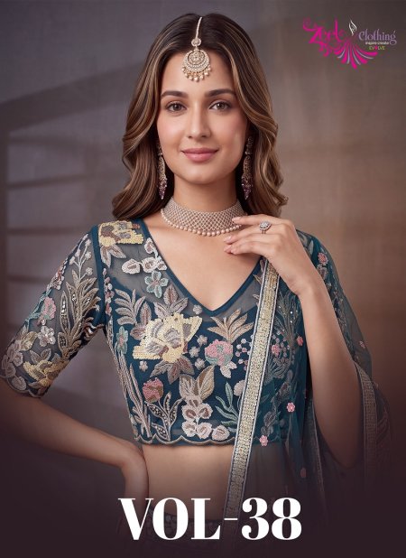 Zeel Vol 38 Soft Net Sequins Embroidery Work Designer Lehenga